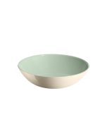 image shows Emile Henry Everyday 1 Qt. Pasta Bowl | Almond/Ivory against a blank, white background