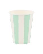 image shows My Mind's Eye 8-Piece 12oz Party Cups | Aqua against a blank, white background