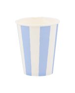  image shows My Mind's Eye 8-Piece 12oz Party Cups | Blue against a blank, white background