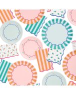image shows xo, Fetti Paper Plates & Cocktail Napkins Duo | Italian Summer against a blank, white background