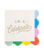 image shows My Mind's Eye 18-Piece Cocktail Paper Napkins  against a blank, white background