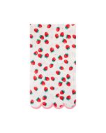 image shows My Mind's Eye 24-Pieces Strawberries Dinner Paper Napkins  against a blank, white background