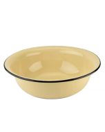  image shows STP Vintage Enamel 19Qt. Basin | Cream against a blank, white background