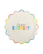  image shows My Mind's Eye 8-Piece Paper Plates | It's your Birthday against a blank, white background