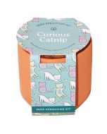 image shows Modern Sprout Tiny Terracotta Pet Grow Kits | Curious Catnip against a blank, white background