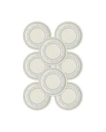 image shows My Mind's Eye 8-Piece 7" Dessert Paper Plates | Pembroke Floral against a blank, white background