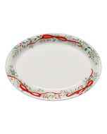 Fiesta® 13.6" Large Oval Serving Platter | Holly Berry Christmas Garland 