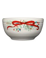 Fiesta 22oz Bistro Coupe Cereal Bowl Holly Berry Christmas Garland