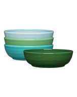 image shows Fiesta® 4-Piece 6.75" Coupe Salad Bowl Set (24oz) | Aegean against a blank, white background