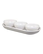  image shows Fiesta® 4-Piece Condiment Set | White against a blank, white background