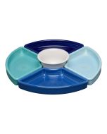 image shows Fiesta® 5-Piece 8.2" Entertaining Set | Coastal Blues  against a blank, white background