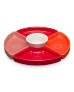 image shows Fiesta® 5-Piece 8.2" Entertaining Set | Sunset Horizon  against a blank, white background