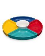 image shows Fiesta® 5-Piece 8.2" Entertaining Set | Vibrant  against a blank, white background