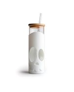 image shows OTOTO Glass Tumbler with Straws | Bonesy against a blank, white background