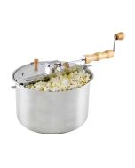  image shows NESCO Carey Stovetop Popcorn Popper against a blank, white background