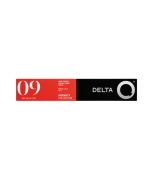 image shows Delta Q Qharacter 10 Coffee Capsules against a blank, white background