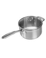 Chantal 21 Steel Induction Saucepan w/ Glass Lid - 3.5 Quart