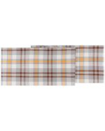 Now Designs Second Spin Recycled 14" x 72" Table Runner | Maize Plaid