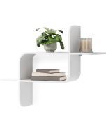 image shows Umbra Montage Wall Shelf | White against a blank, white background