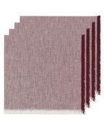 Danica Heirloom 18" x 18" Chambray Napkins (Set of 4) | Wine
