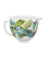 KitchenAid 5-Quart Patterned Ceramic Bowl for Tilt-Head Mixers | Tropical Floral