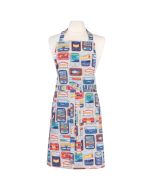 image shows Now Designs by Danica Chef Apron | Del Mar against a blank, white background