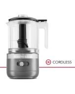 Cordless Variable Speed Hand Blender with Chopper and Whisk Attachment  Matte Charcoal Grey KHBBV83DG