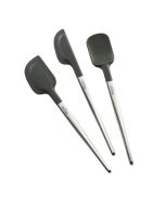 image shows All-Clad Silicone Tools 3-Piece Spatula Set against a blank, white background
