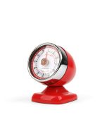 Kikkerland Vintage Streamline Kitchen Timer | Cherry Red