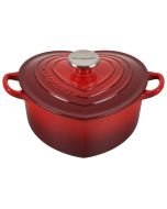 Le Creuset 2 Qt. Heart Cocotte with Stainless Steel Knob | Cerise/Cherry Red