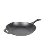 image shows Lodge Cast Iron 10" Chef Style Skillet against a blank, white background