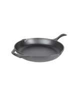 image shows Lodge Cast Iron 12" Chef Style Skillet against a blank, white background