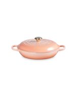 Le Creuset 3.5-Quart Signature Braiser with Stainless Steel Knob (Peche) 