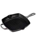 Le Creuset Signature 10.25"  Cast Iron Square Skillet Grill - Oyster Grey (LS2021-267F)