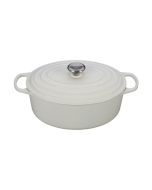 Le Creuset Oval French Oven - Signature 6.75 Qt - White (LS2502-3116SS)