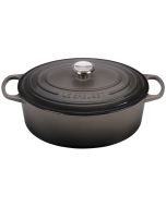 Le Creuset 6.75 Qt. Oval Signature Dutch Oven with Stainless Steel Knob | Oyster Grey