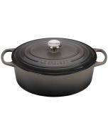 Le Creuset 6.75 Qt. Oval Signature Dutch Oven with Stainless Steel Knob | Oyster Grey