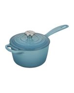 Le Creuset 1.75 Qt. Signature Enameled Cast Iron Saucepan with Stainless Steel Knob | Caribbean Blue