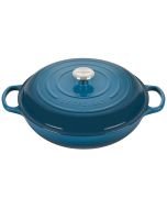 Le Creuset 5 Qt. Signature Braiser with Stainless Steel Knob | Deep Teal