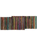  image shows Danica Heirloom Samsara Table Runner | Jade against a blank, white background