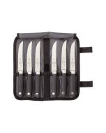 Mercer Cutlery Forged Steak Knives in Cloth Roll - 7 PC Set Genesis Collection 