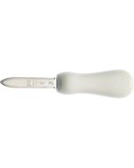 Mercer Culinary Bent Tip Stainless Steel 2.75" Oyster Knife - White