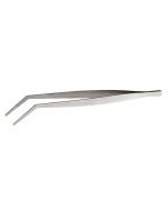 9-3/8" Curved Tip Stainless Steel Precision Tongs - M35131