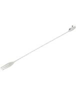 Mercer Barfly 15.75" Stainless Steel Bar Spoon with Fork