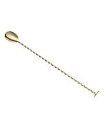 Mercer Barfly 15.75" Gold-Plated Bar Spoon with Muddler