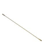 Barfly Double Ended Stainless Steel Cocktail Stirrer - Gold Plated (M37020GD) angled