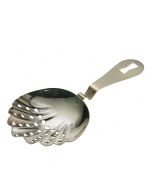 Barfly Stainless Steel Scalloped Julep Cocktail Strainer - Silver (M37029)