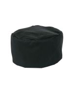 Mercer Chef Apparel Skull Cap | Mesh Top, Black