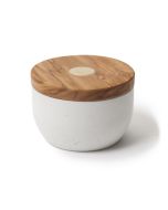 Berard Olive Wood Top Salt Keeper | White