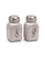 Mosser Glass Monogram Salt & Pepper Set | Marble
